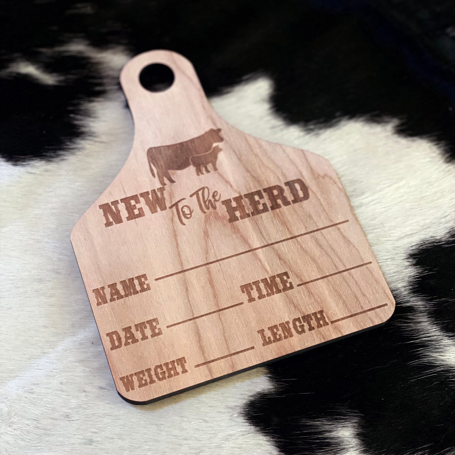 Baby Birth Stat Ear Tag Sign