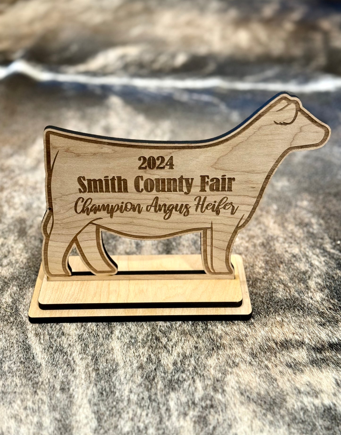 Livestock Show Award, Stand Up Engraved Sign