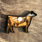 Cow Desert Scene Layered Shelf Decor