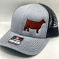 Red Angus Cattle Embroidered Hat