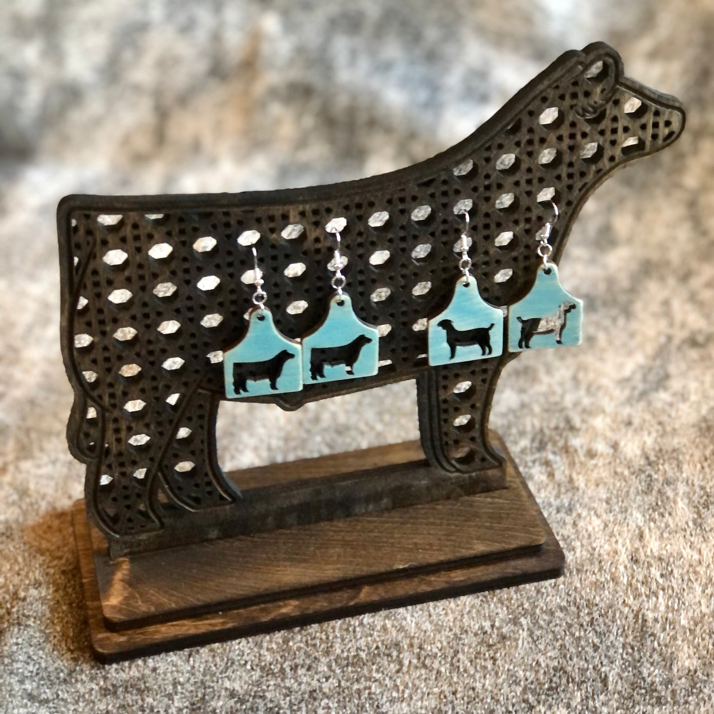 Show Cattle Earring Holder