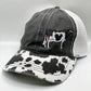 Cow Print Embroidered Holstein Hat