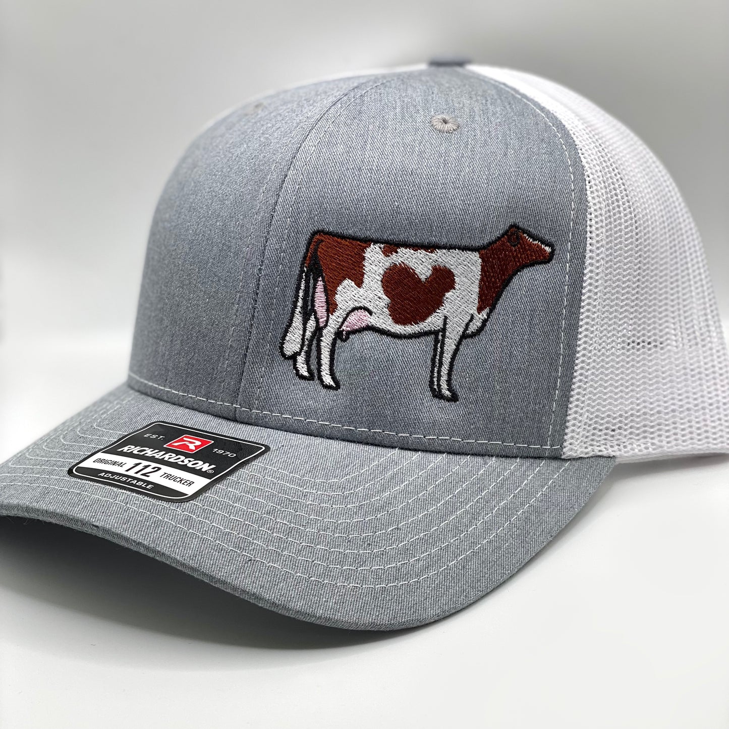 Red Holstein Cattle Embroidered Hat