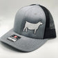 Charolais show cattle embroidered livestock hat