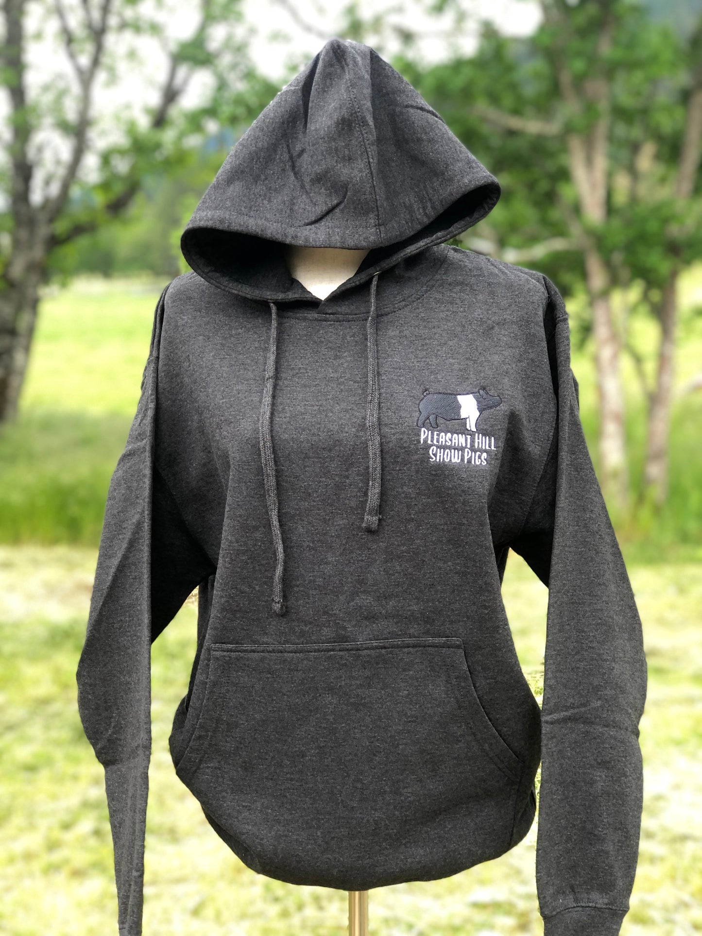 Custom Pig Farm/Ranch Logo Embroidered Hoodie