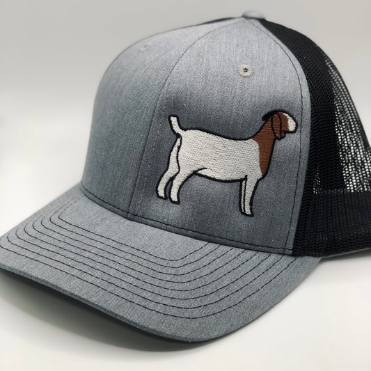 Boer show goat embroidered livestock hat