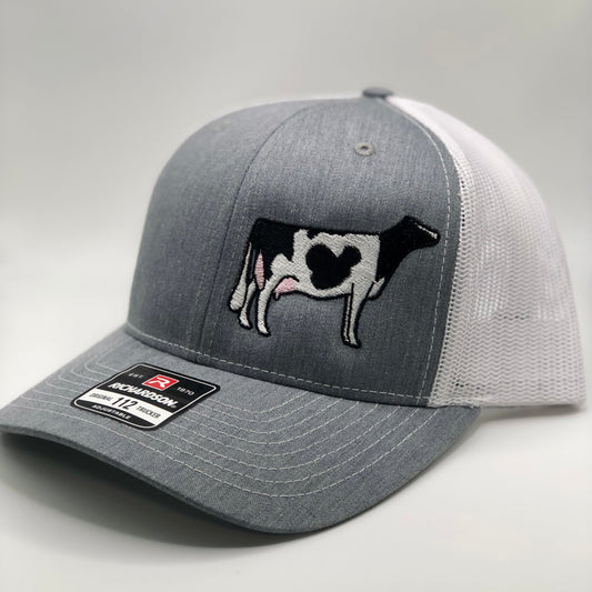 Holstein show cattle dairy cow embroidered livestock hat