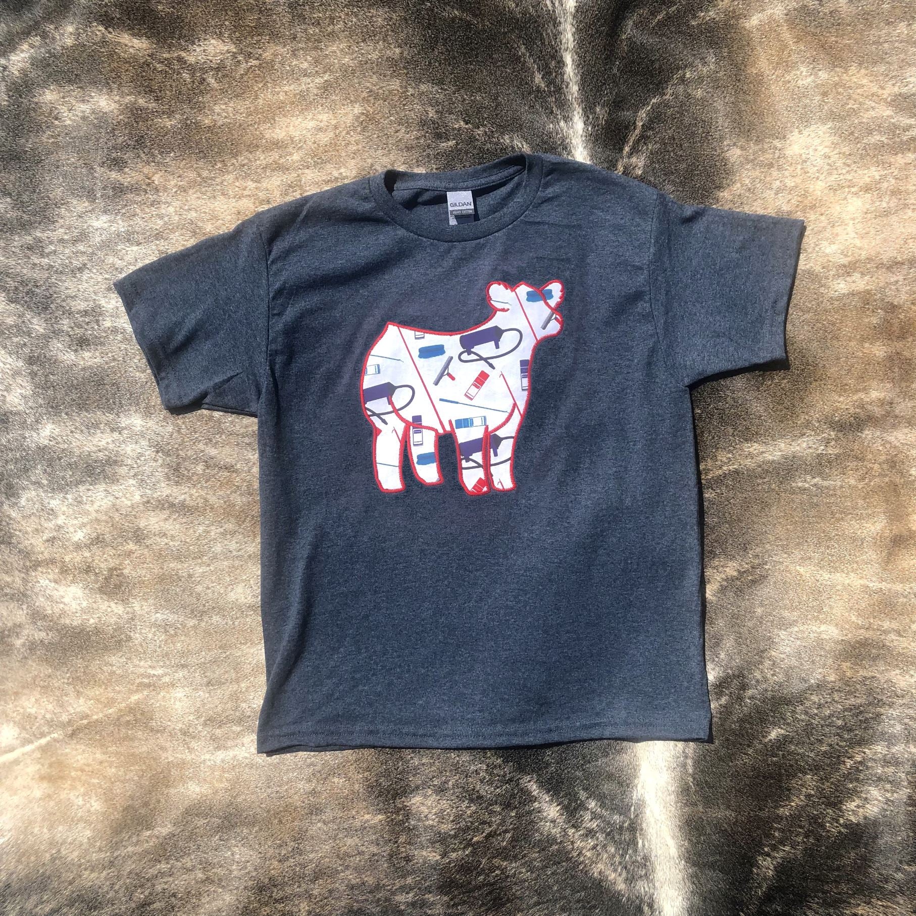 YOUTH Show Steer Show Supplies Embroidered T-Shirt